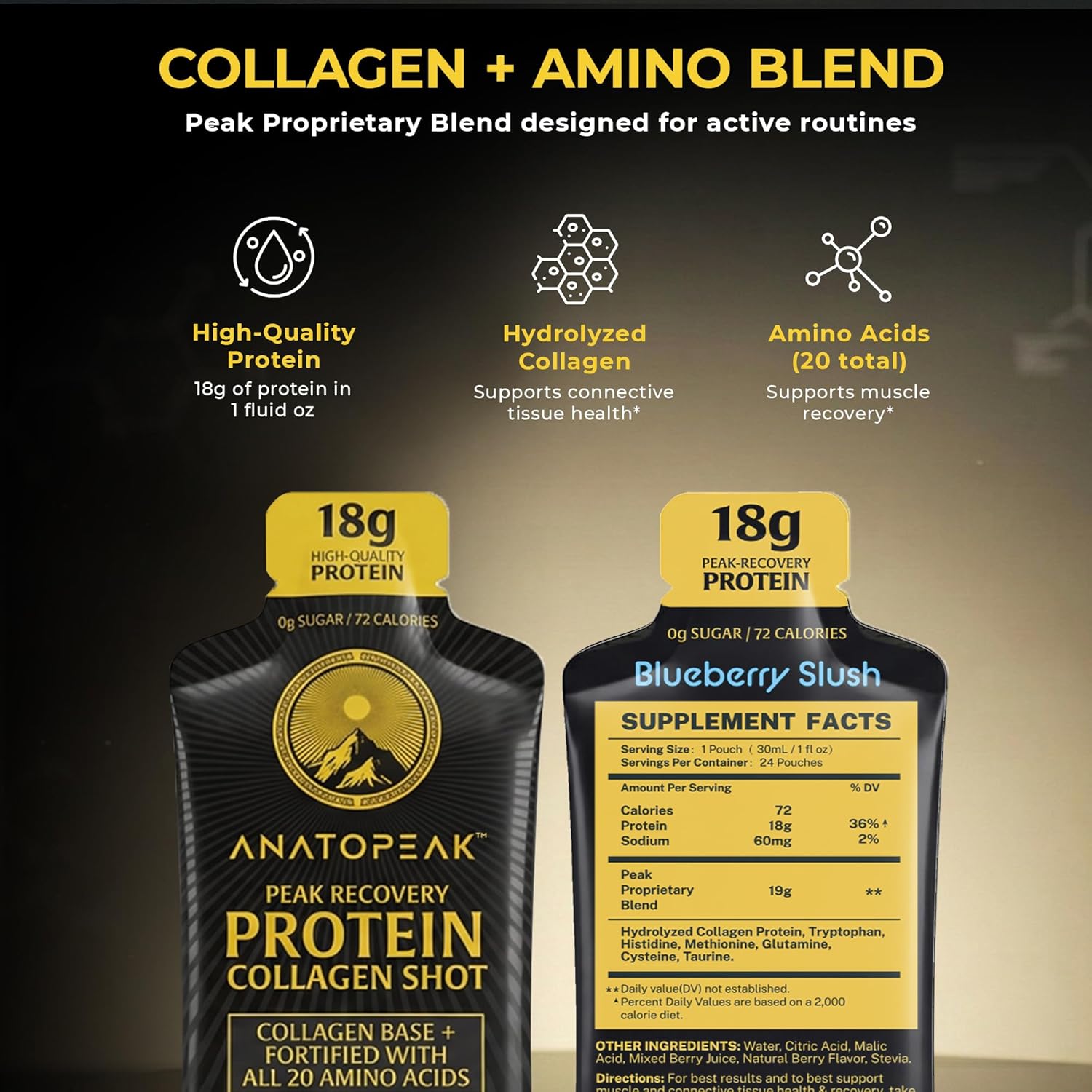 PEAK RECOVERY PROTEIN SHOT
